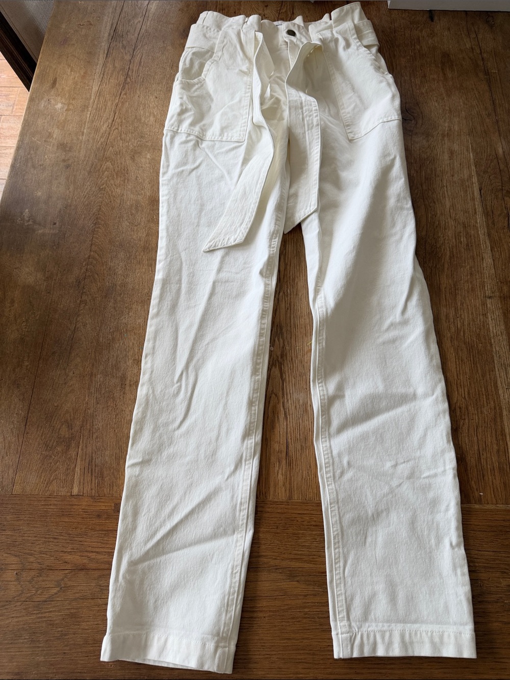 Vylette White Pants Belt size 5